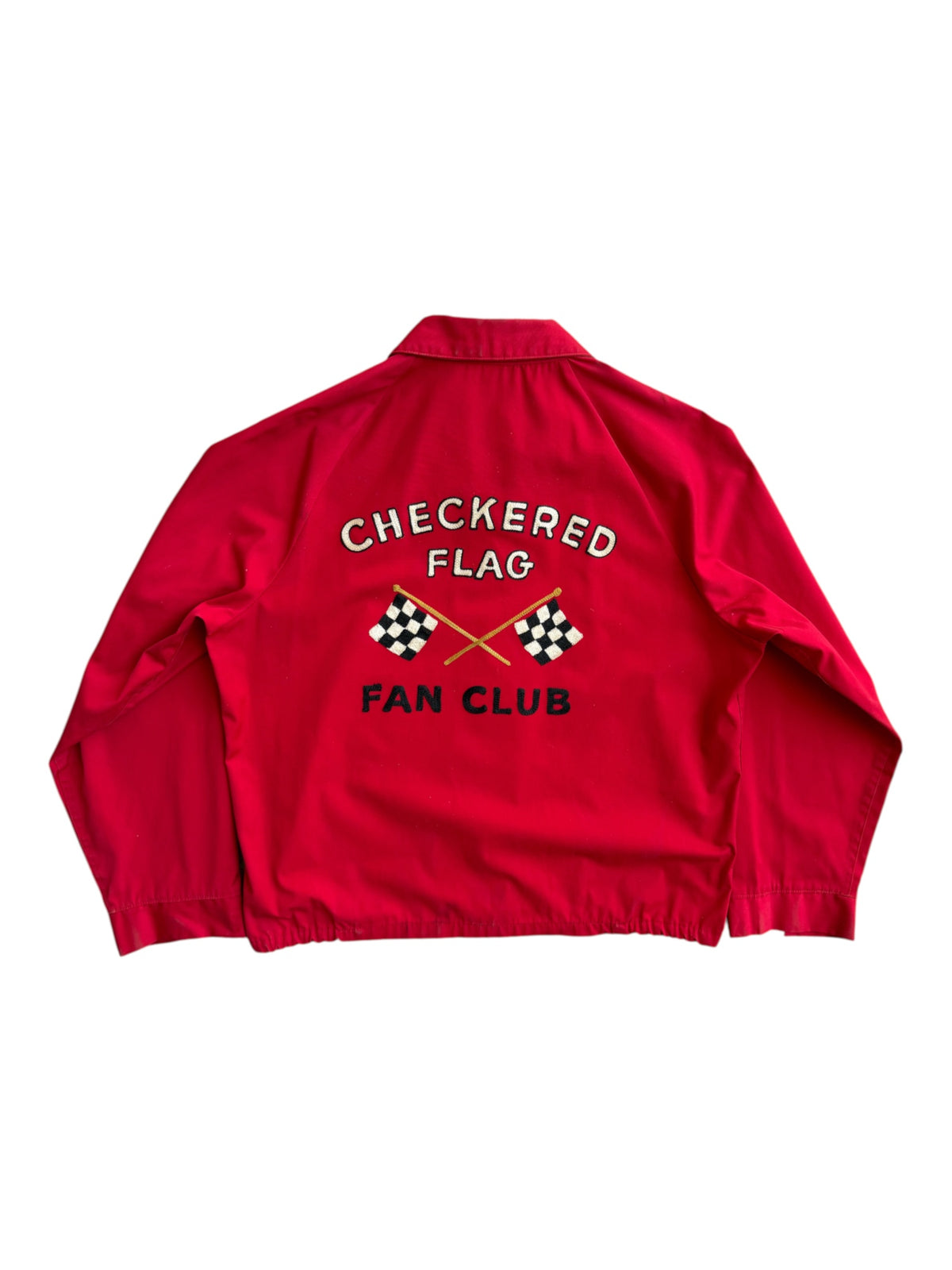 1960s Checkered Flag Fan Club Chainstitch Jacket