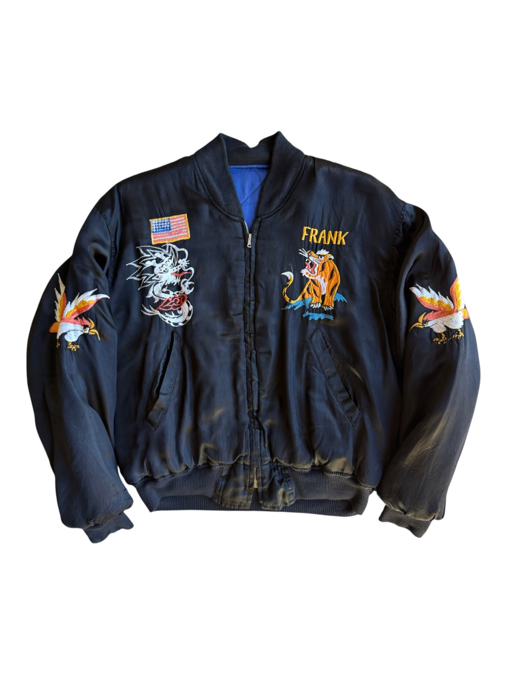 1960s Satin Rayon Souvenir Jacket