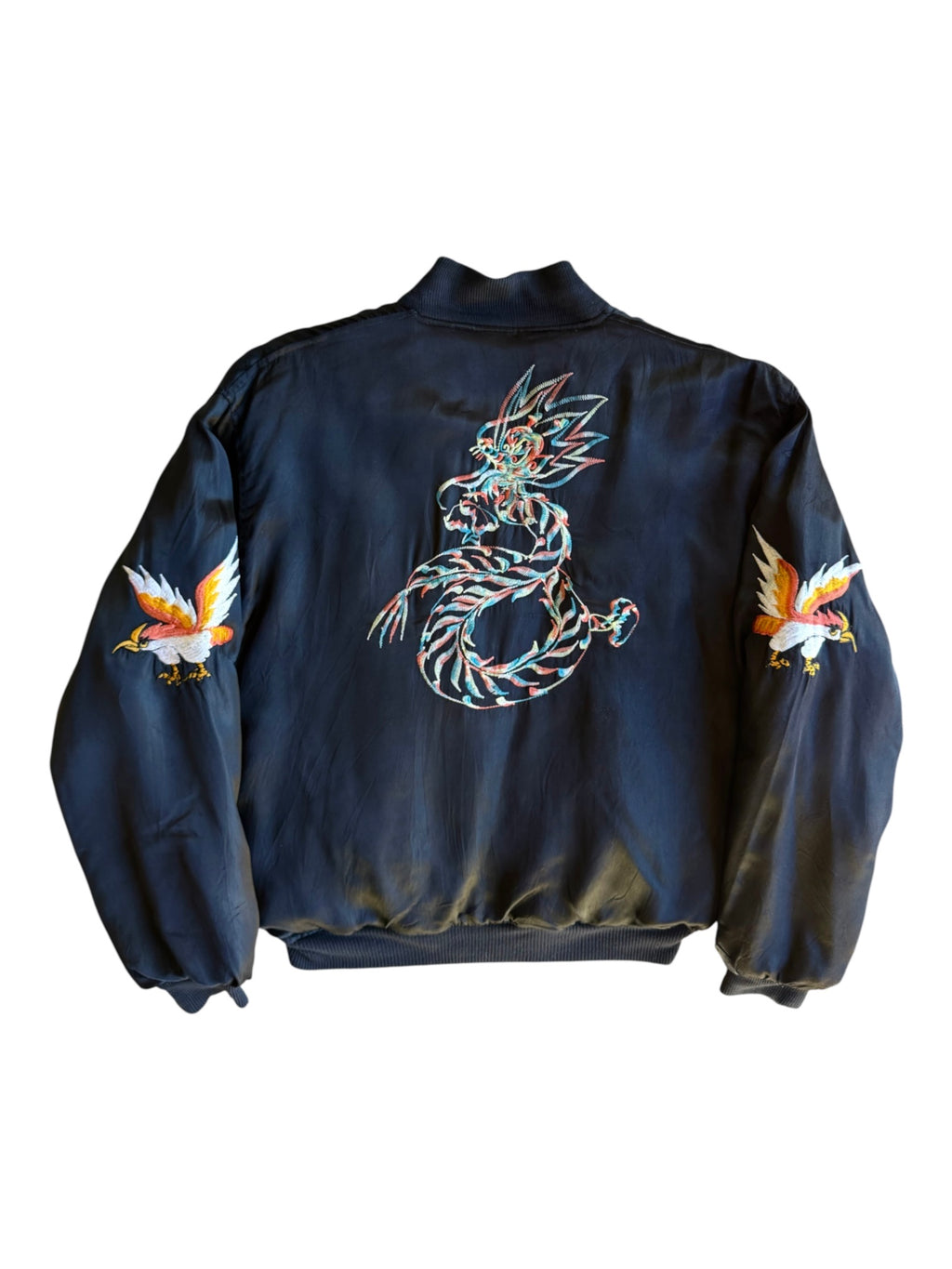 1960s Satin Rayon Souvenir Jacket