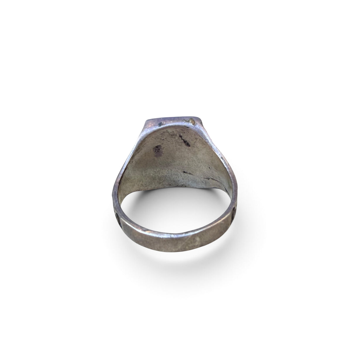 Mid-century Zuni Sunset Inlay Sterling Silver Ring