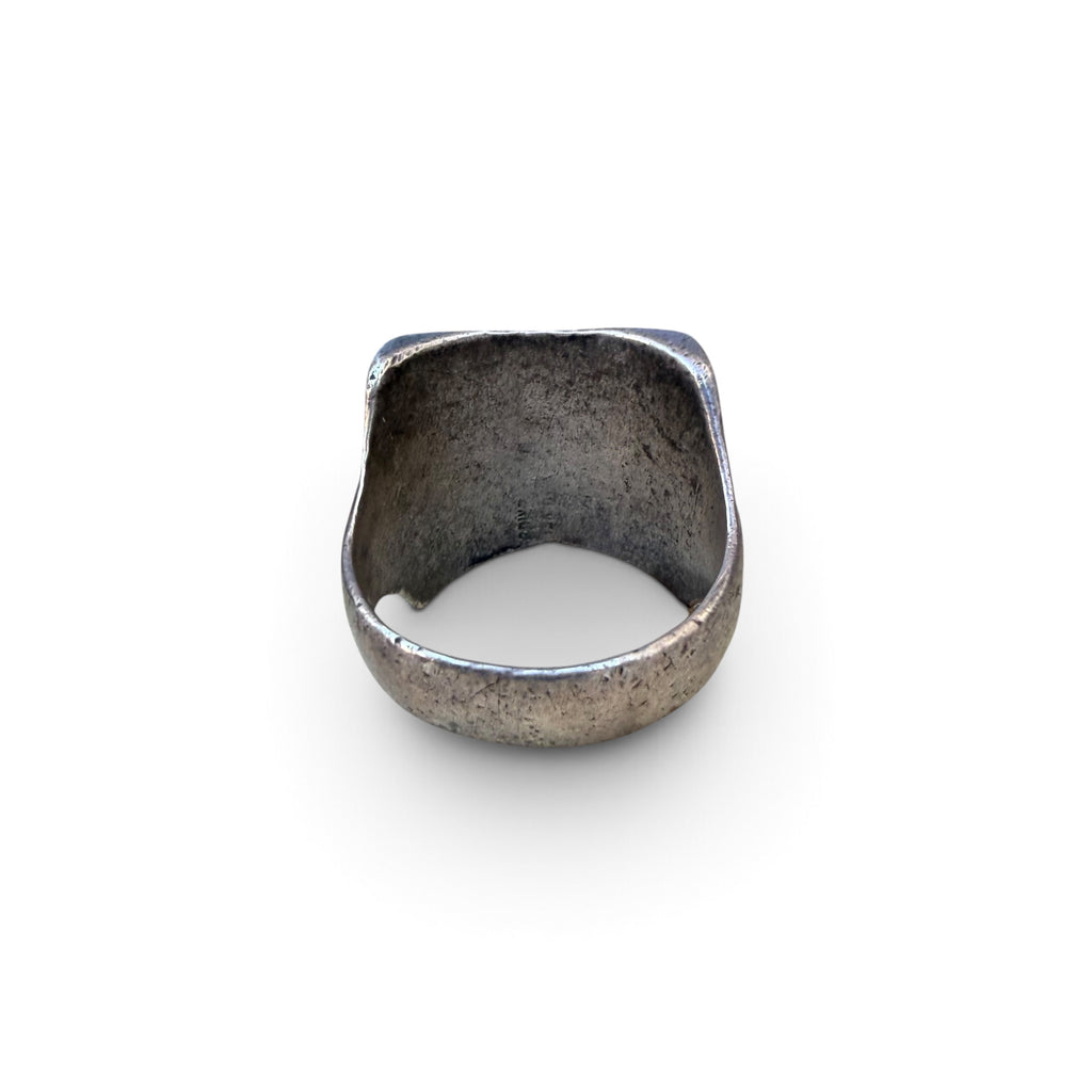 1940s Sterling Silver Deco Horseshoe Mexico Souvenir Ring