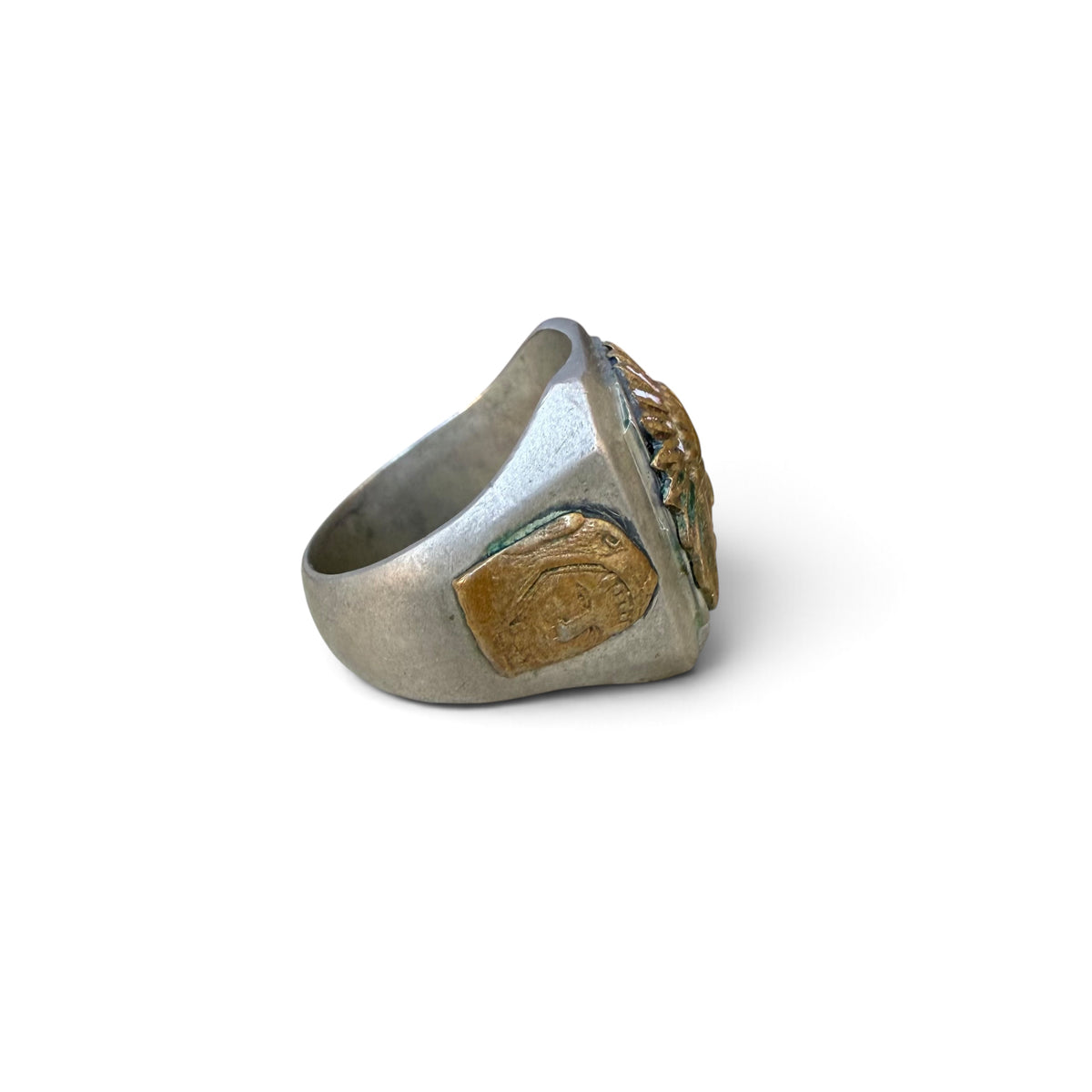 1940s Headdress Chief Mexico Souvenir Ring