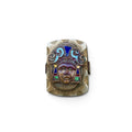 1940s Aztec God of Luck Mexico Souvenir Ring