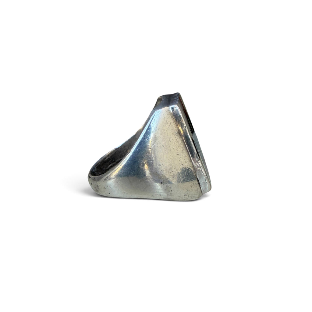 1960s Zuni Sterling Silver Inlay Ring