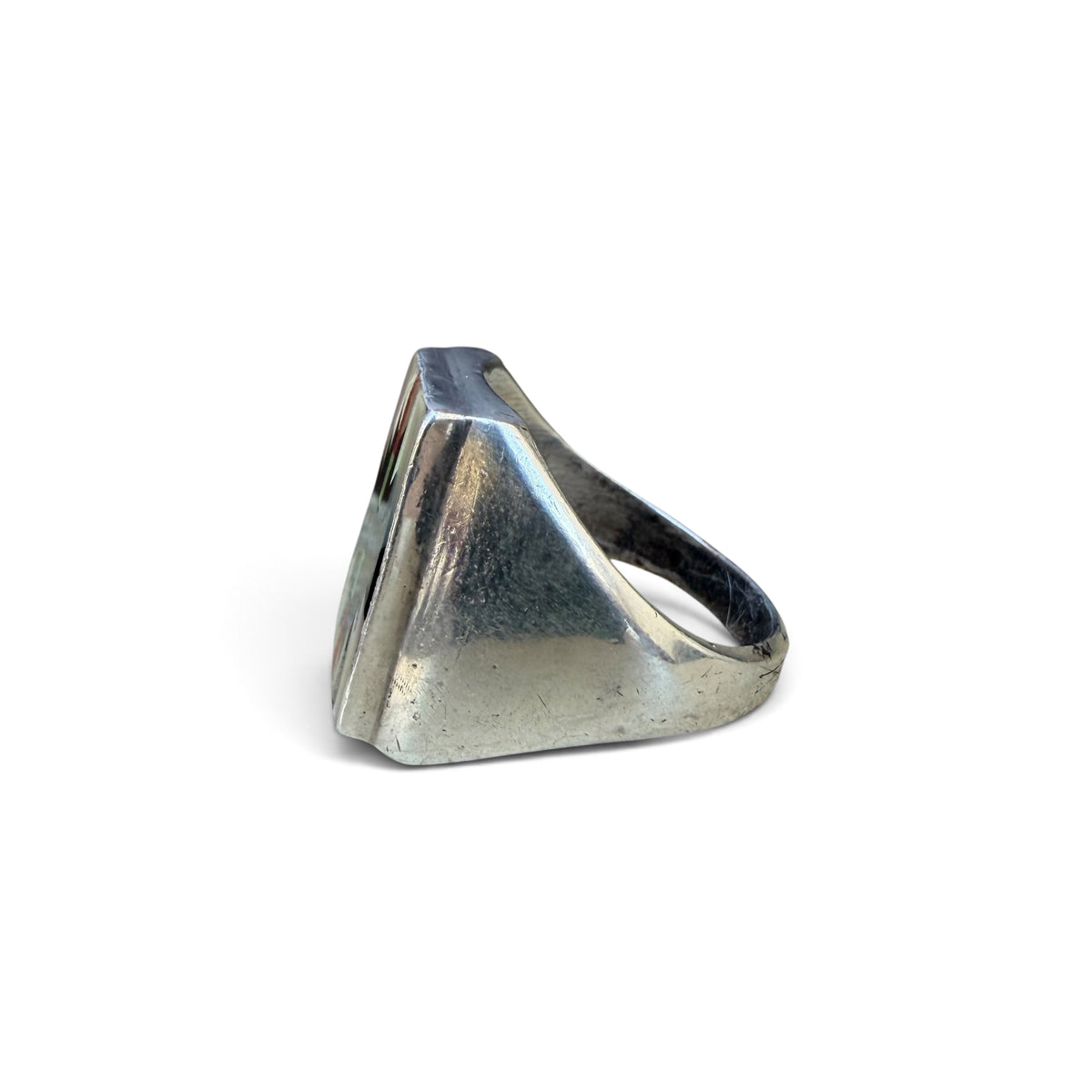 1960s Zuni Sterling Silver Inlay Ring