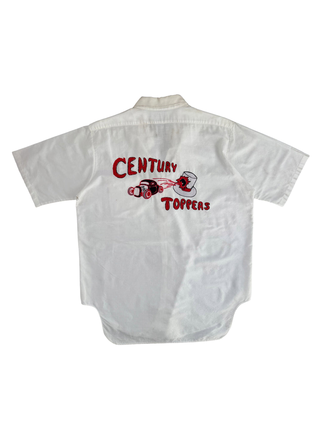 1950s Century Toppers Car Club Hot Rod Chainstitch Oxford Shirt